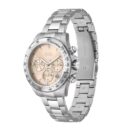 Novia Stainless Steel Watch with Champagne Dial - 1502615